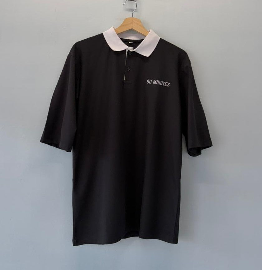 CASUAL STREET WEAR  T SHIRT COLLAR FIVE SLEEVE  EMBROIDERY