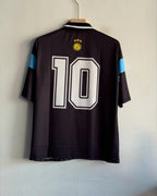 ARGENTINA LA-ALBICELESTE 10 BLACK KIT FIVESLEEVE POLO EMBROIDERY PREMIUM