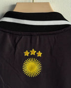 ARGENTINA LA-ALBICELESTE 10 BLACK KIT FIVESLEEVE POLO EMBROIDERY PREMIUM