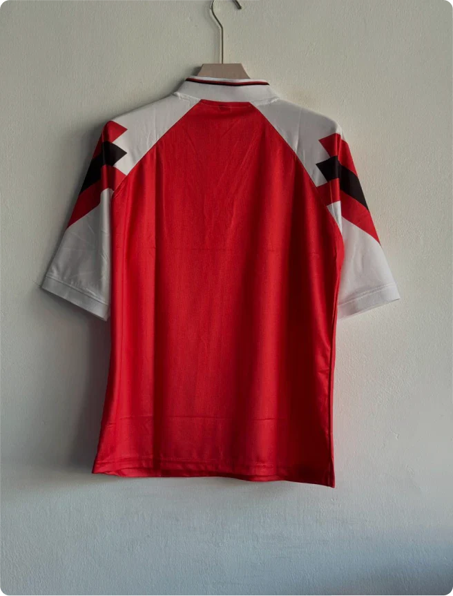 ARSENAL 1992-93 HOME KIT V KNITTED POLO FIVESLEEVE EMBROIDERY PREMIUM