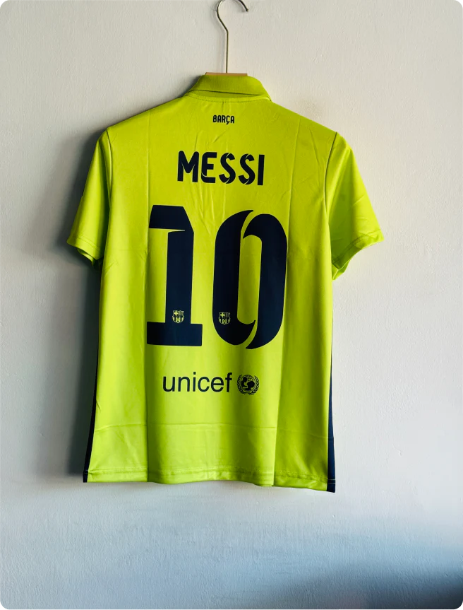 BARCELONA 2014-15 THIRD KIT MESSI POLO EMBROIDERY PREMIUM