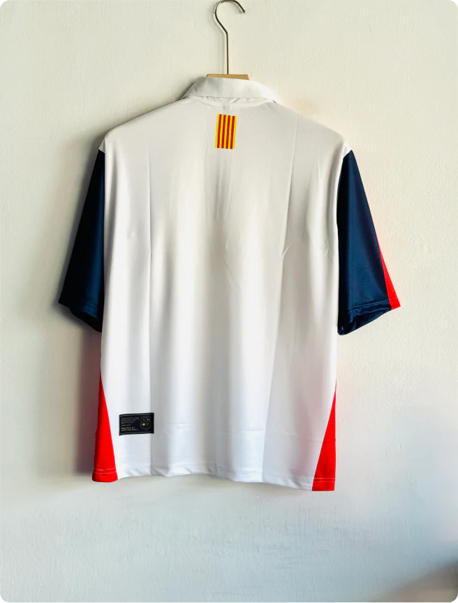 BARCELONA VINTAGE KIT FIVESLEEVE POLO EMBROIDERY WITH ZIP PREMIUM