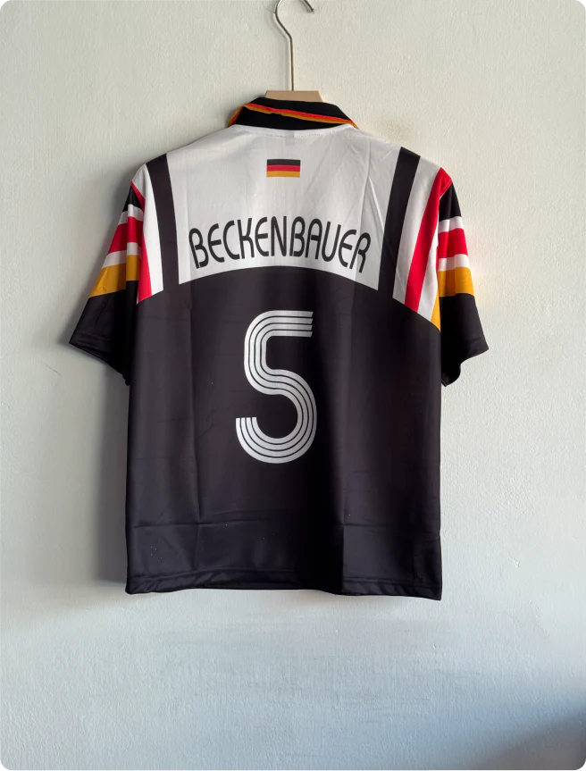 GERMANY 1990 SPECIAL KIT BECKENBAUER FIVE SLEEVE POLO