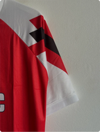 ARSENAL 1992-93 HOME KIT V KNITTED POLO FIVESLEEVE EMBROIDERY PREMIUM