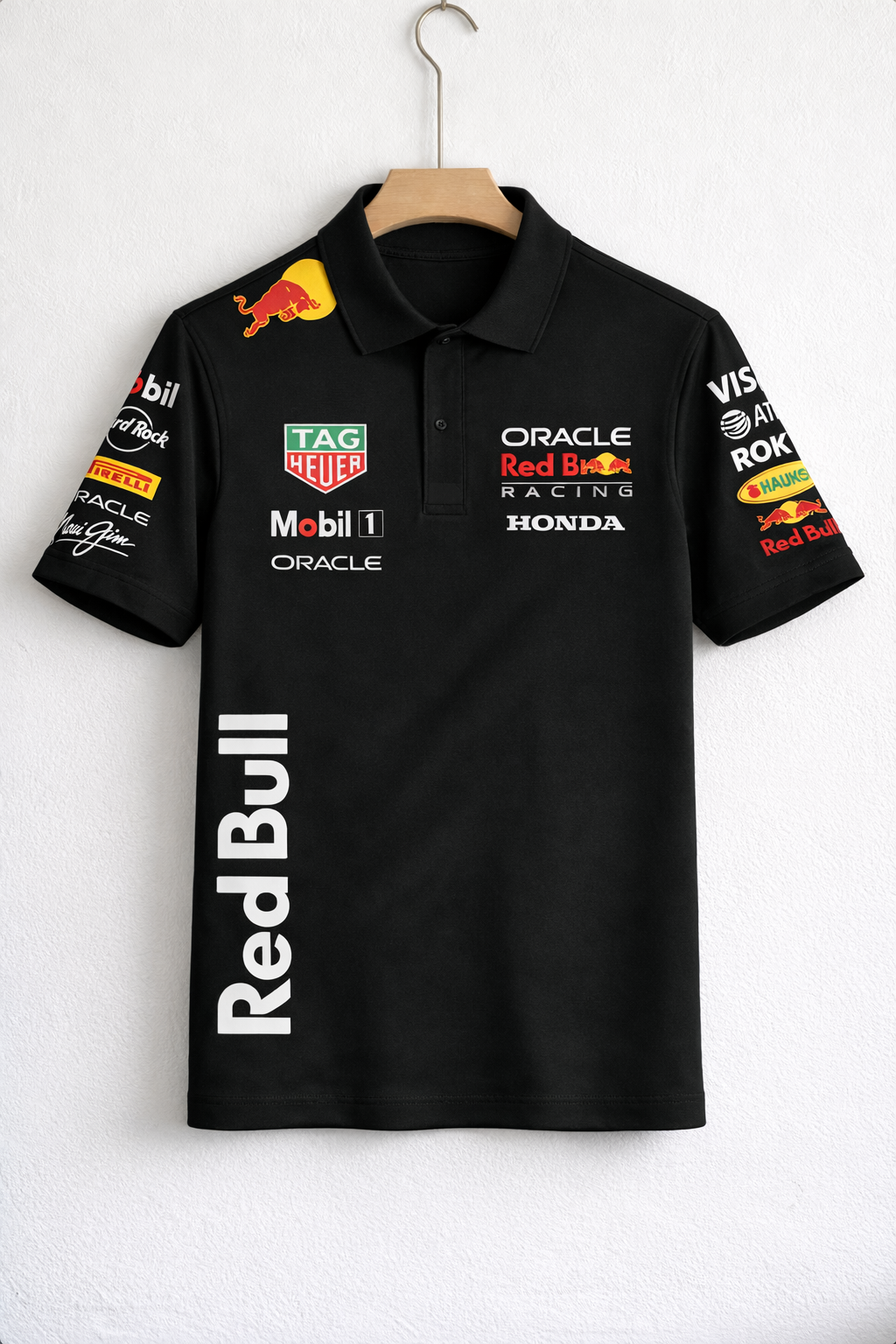 ORACLE RED BULL RACING TEAM F1 POLO SHIRT SIGNATURE PREMIUM