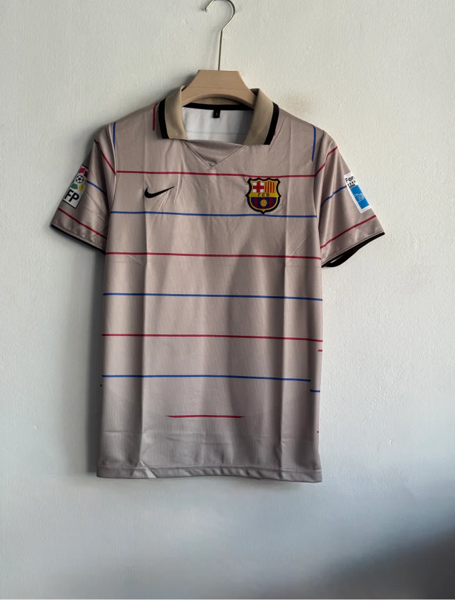 BARCELONA 2003-04 AWAY KIT RONALDINHO POLO EMBROIDERY PREMIUM