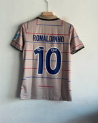 BARCELONA 2003-04 AWAY KIT RONALDINHO POLO EMBROIDERY PREMIUM