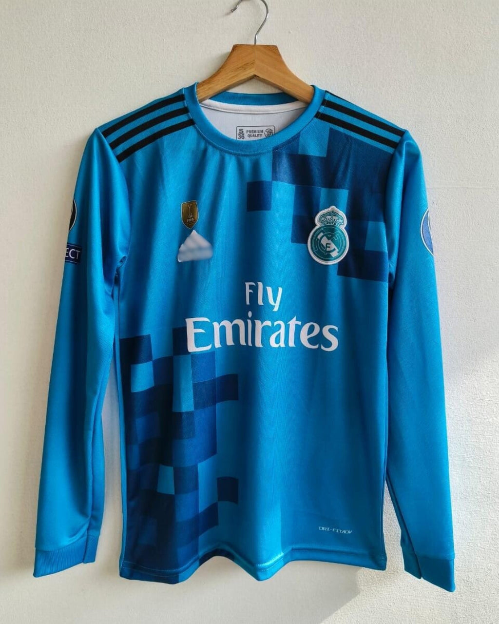 Real Madrid 2017/2018 Full Sleeve Embroidery Third Kit Ronaldo