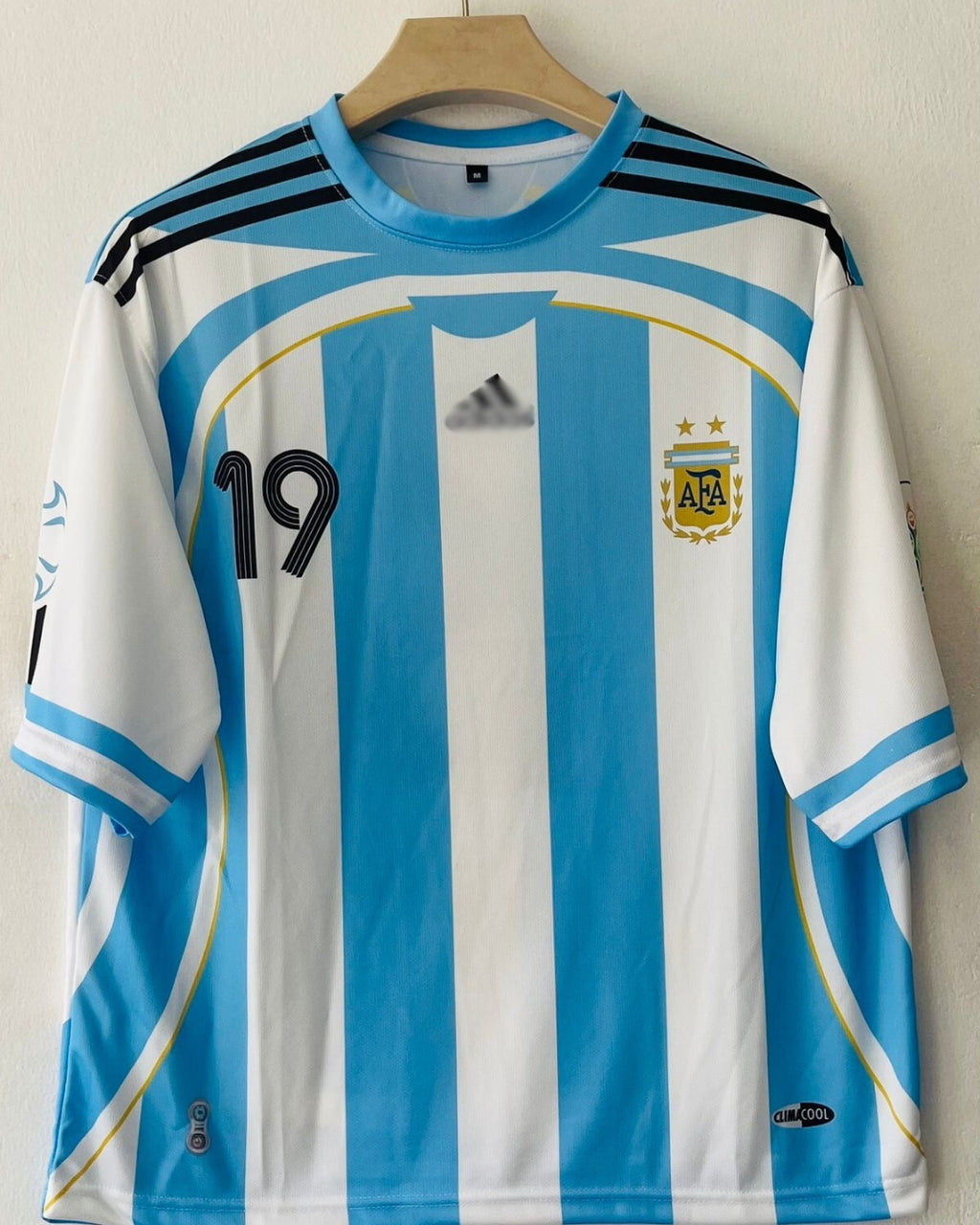 Argentina 2006 Five Sleeve Home Jersey Messi