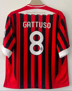 AC Milan 2011/2012 Home Five Sleeve Jersey