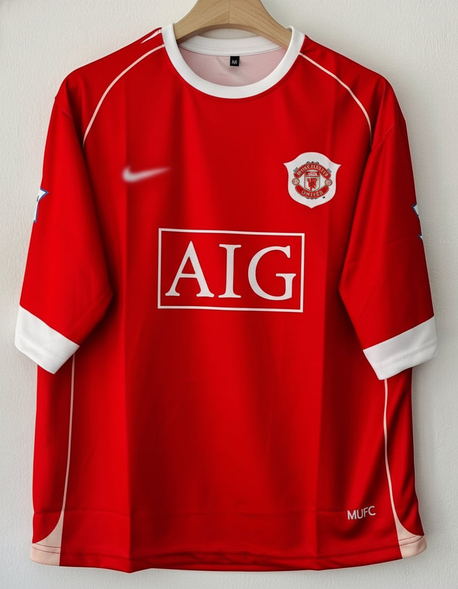 Manchester United 2006/2007 Five Sleeve Home Jersey - Ronaldo