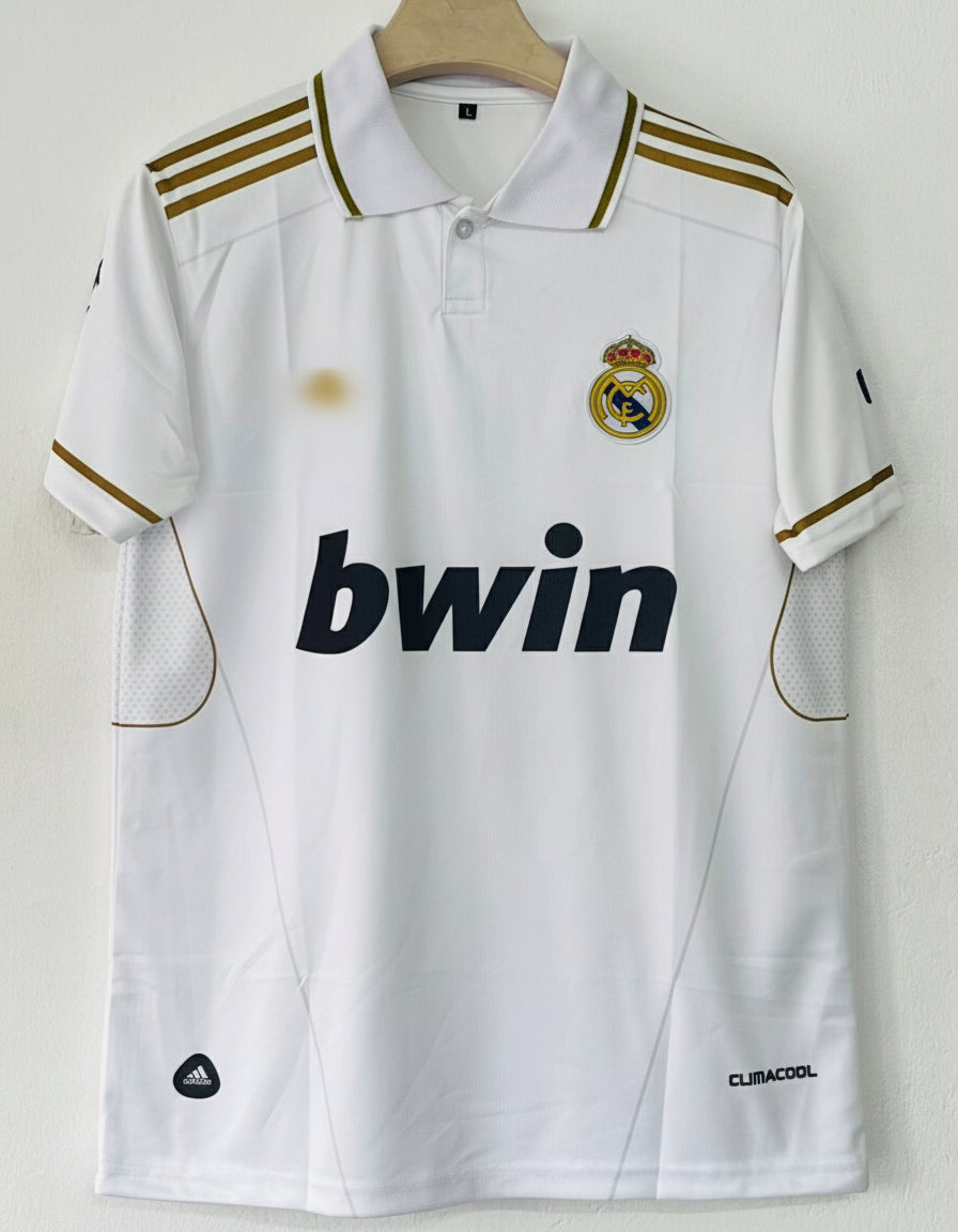 Real Madrid 2011/2012 Collar Home Jersey Embroidery