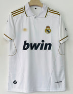 Real Madrid 2011/2012 Collar Home Jersey Embroidery