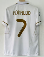 Real Madrid 2011/2012 Collar Home Jersey Embroidery