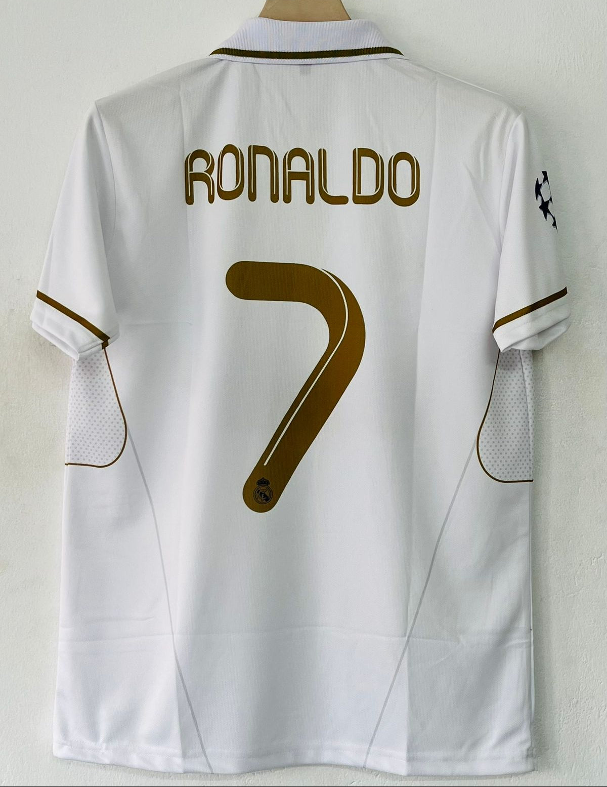 Real Madrid 2011/2012 Collar Home Jersey Embroidery