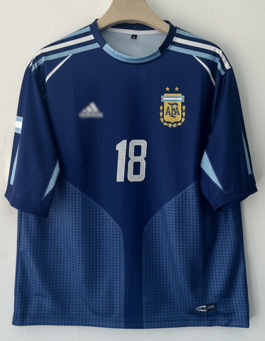 Argentina 2004/2005 Five Sleeve Away Jersey