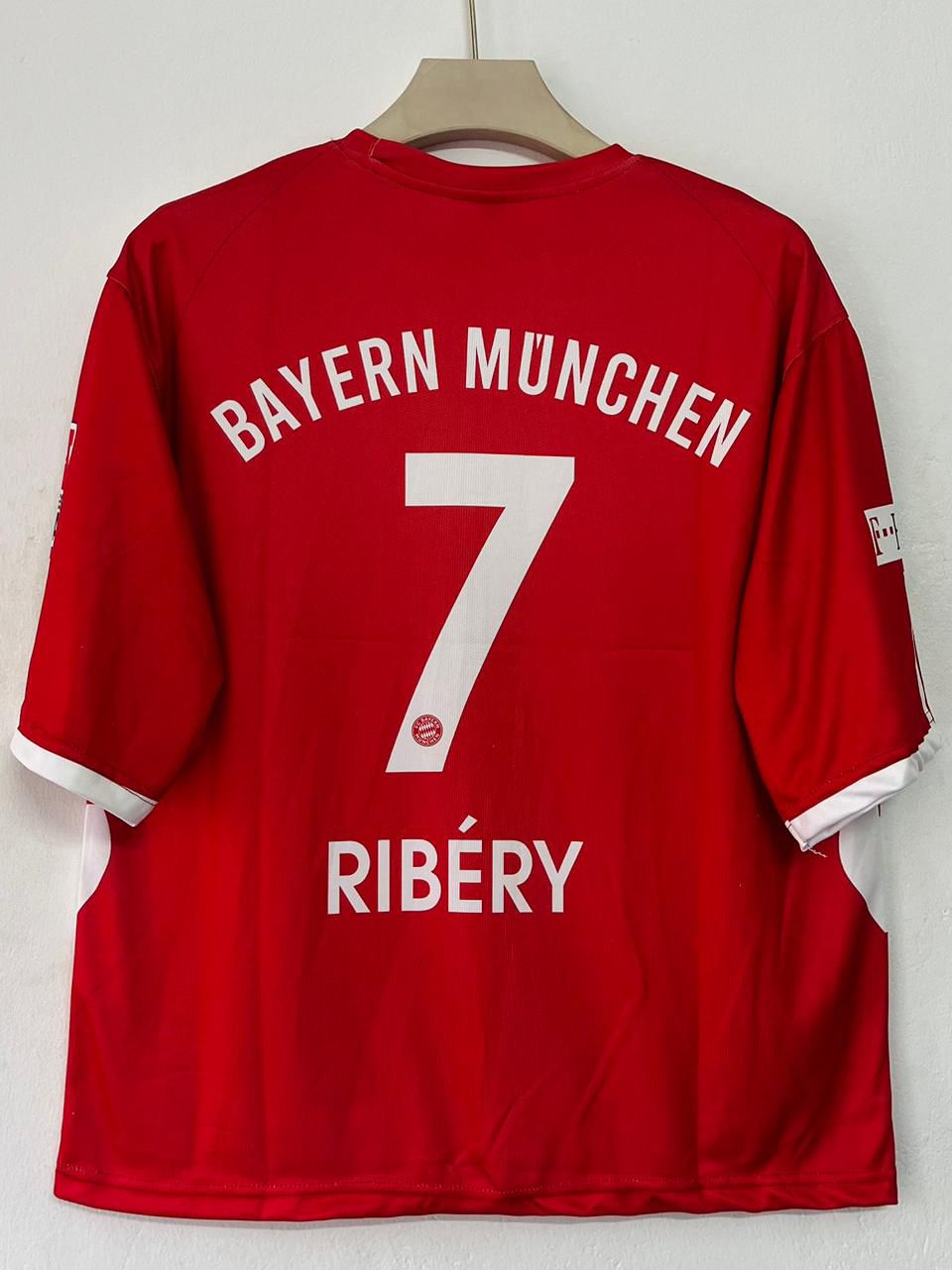 FC Bayern Munich 2007/2008 Five Sleeve Home Jersey Ribery