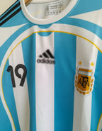 Argentina 2006 Full Sleeve Home Jersey Embroidery Messi
