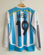 Argentina 2006 Full Sleeve Home Jersey Embroidery Messi
