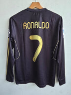 Real Madrid 2011/2012 Full Sleeve Embroidery Away Jersey Ronaldo