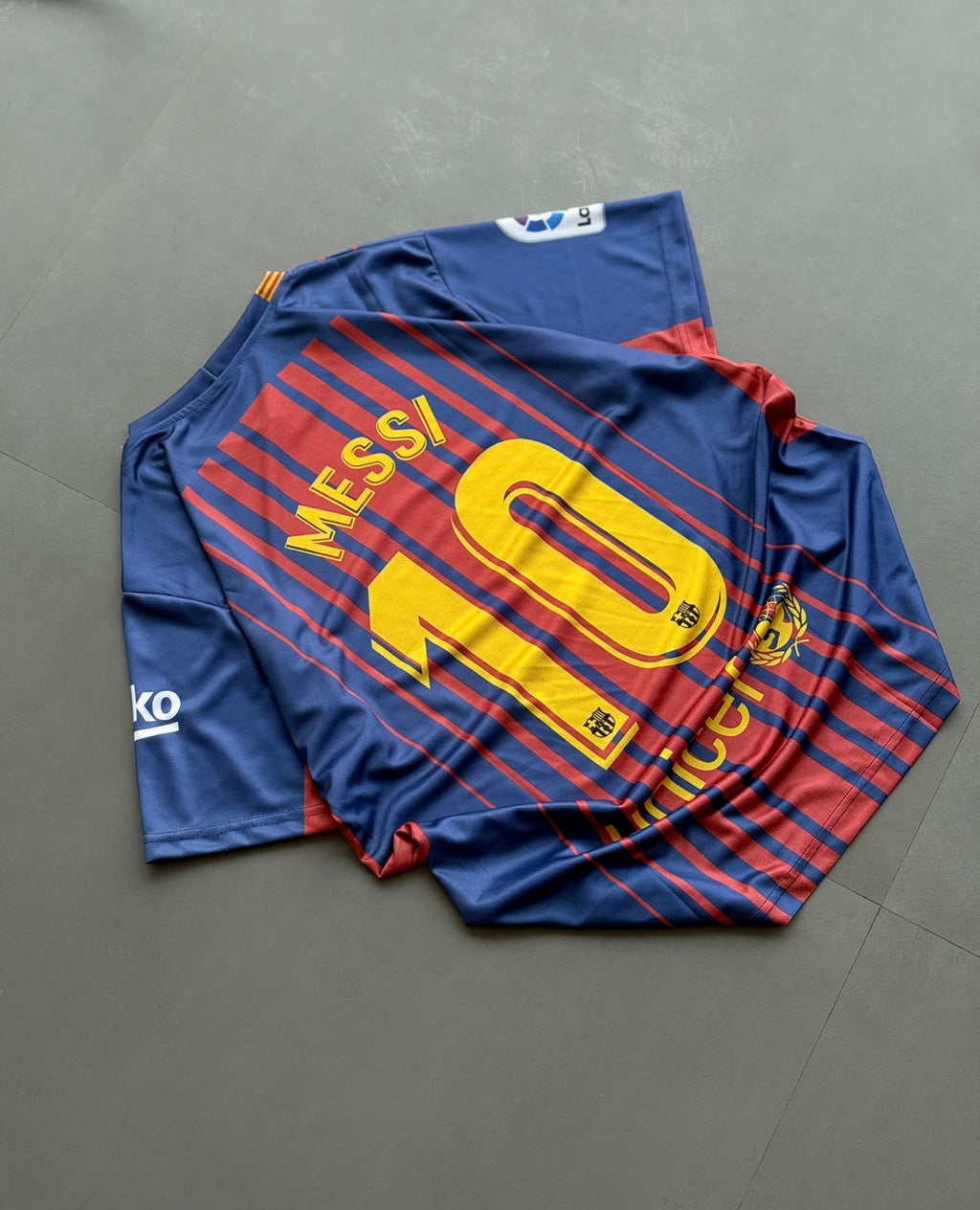 Barcelona 2018 Copa Del Rey Final Home Jerseys Messi