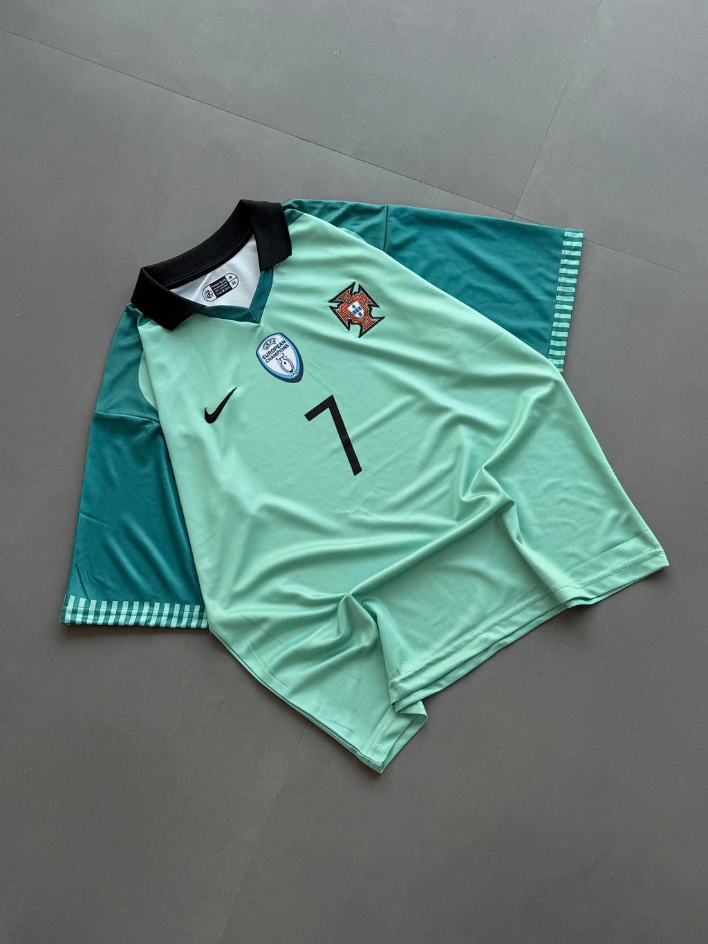 Portugal 2016 Five Sleeve Embroidery Away Jersey Ronaldo