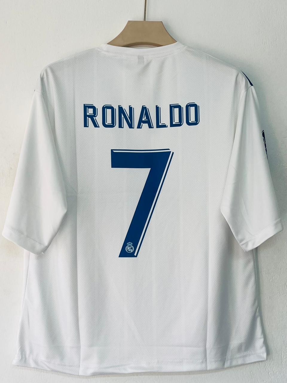Real Madrid 2017/2018 Five Sleeve Home Jerseys Ronaldo