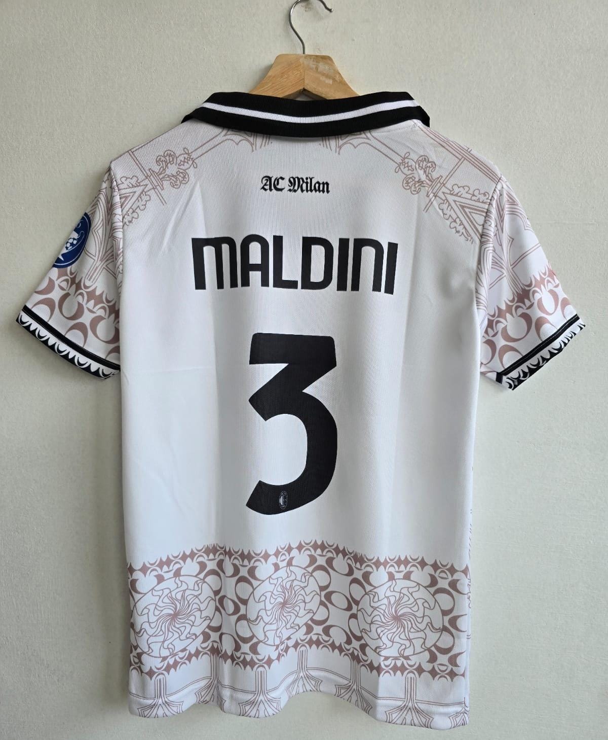 AC Milan 2024 Special Edition Kit Collar Embroidery Maldini