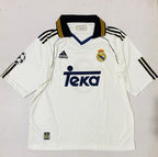 Real Madrid 1998/2000 Five Sleeve Collar Embroidery Home Jersey R.Carlos