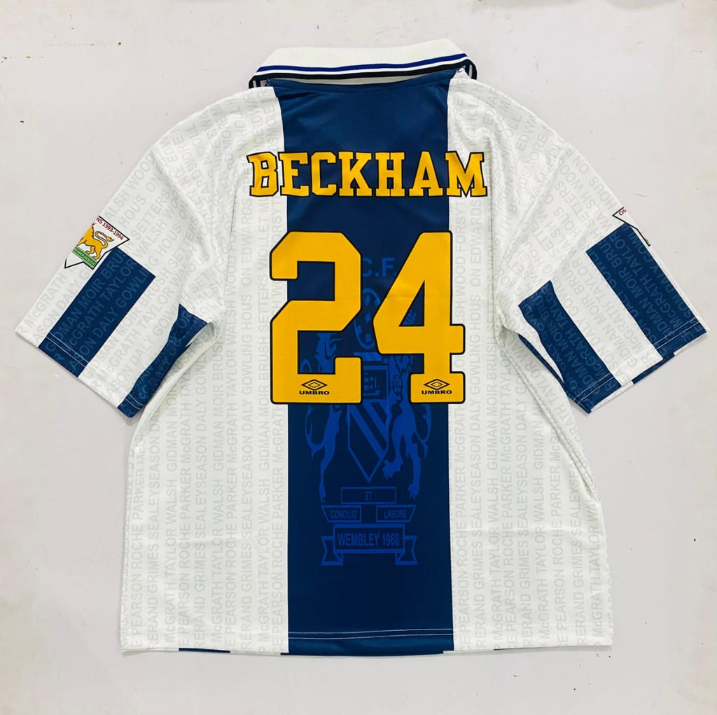 Manchester United 1994/1996 Five Sleeve Embroidery Third Kit Beckham