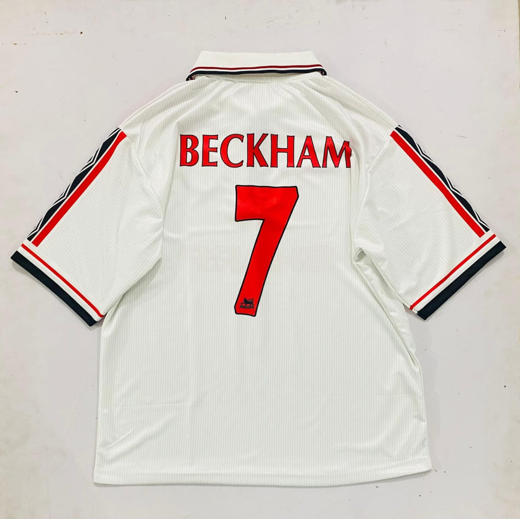 Manchester United 1998/1999 Zip Collar Five Sleeve Embroidery Beckham