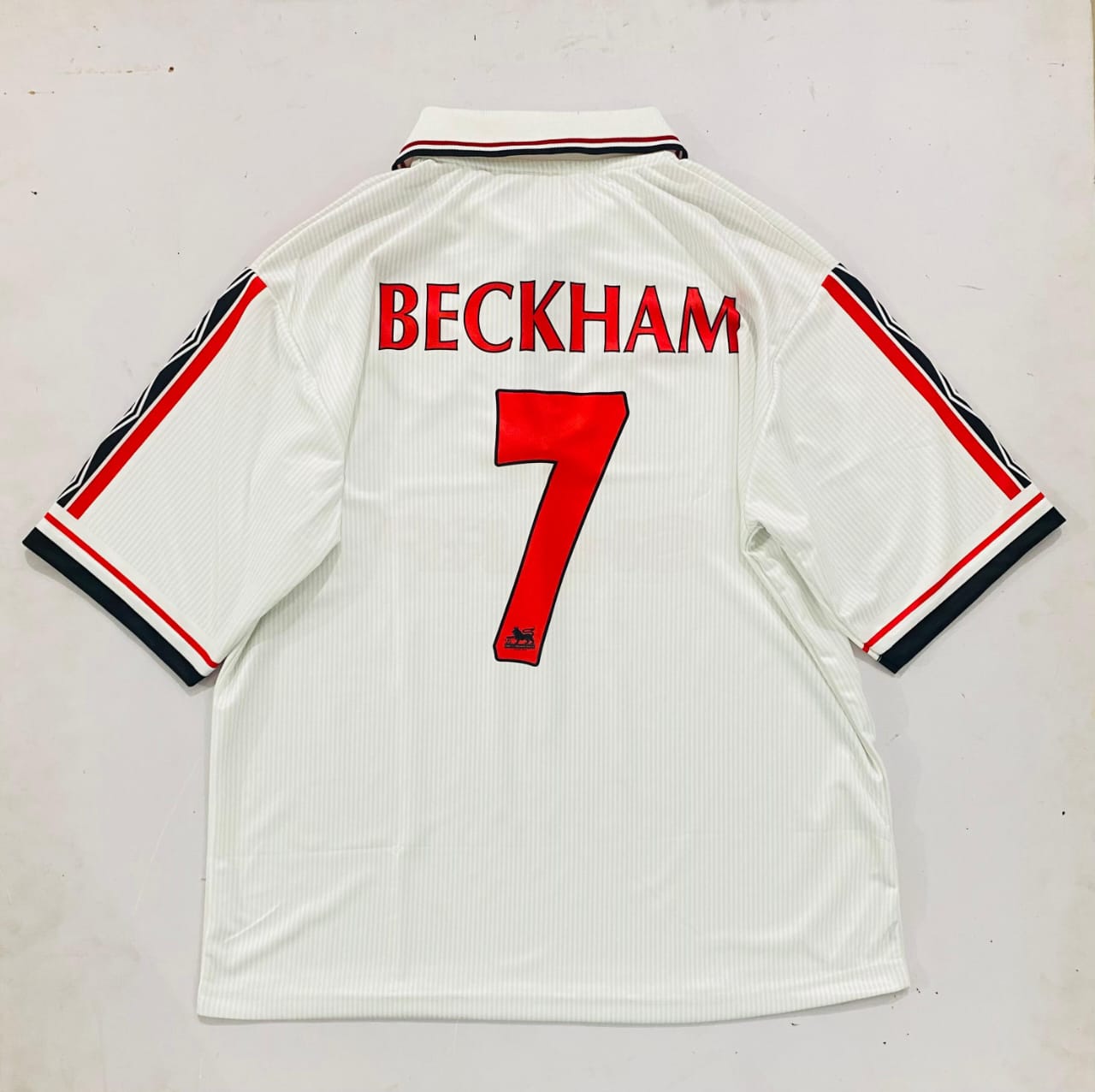 Manchester United 1998/1999 Zip Collar Five Sleeve Embroidery Beckham