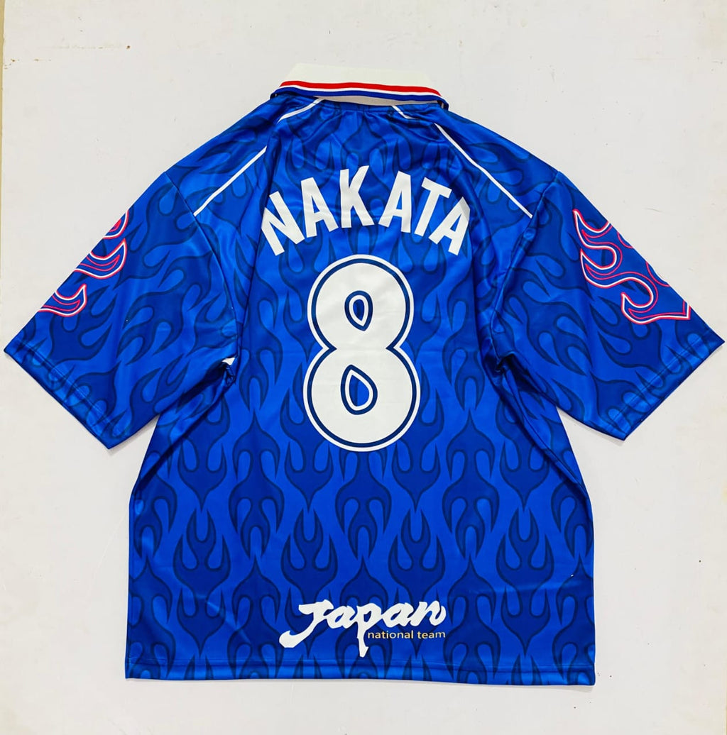 Japan 1998 Collar Five Sleeve Embroidery Home Jersey