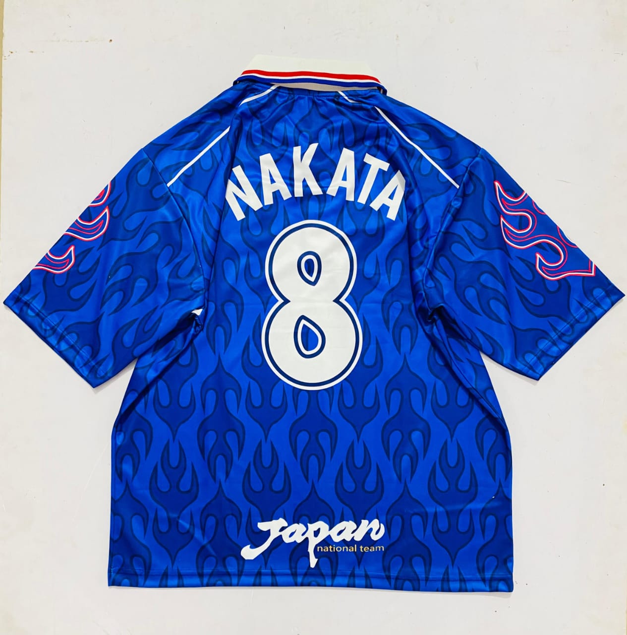 Japan 1998 Collar Five Sleeve Embroidery Home Jersey