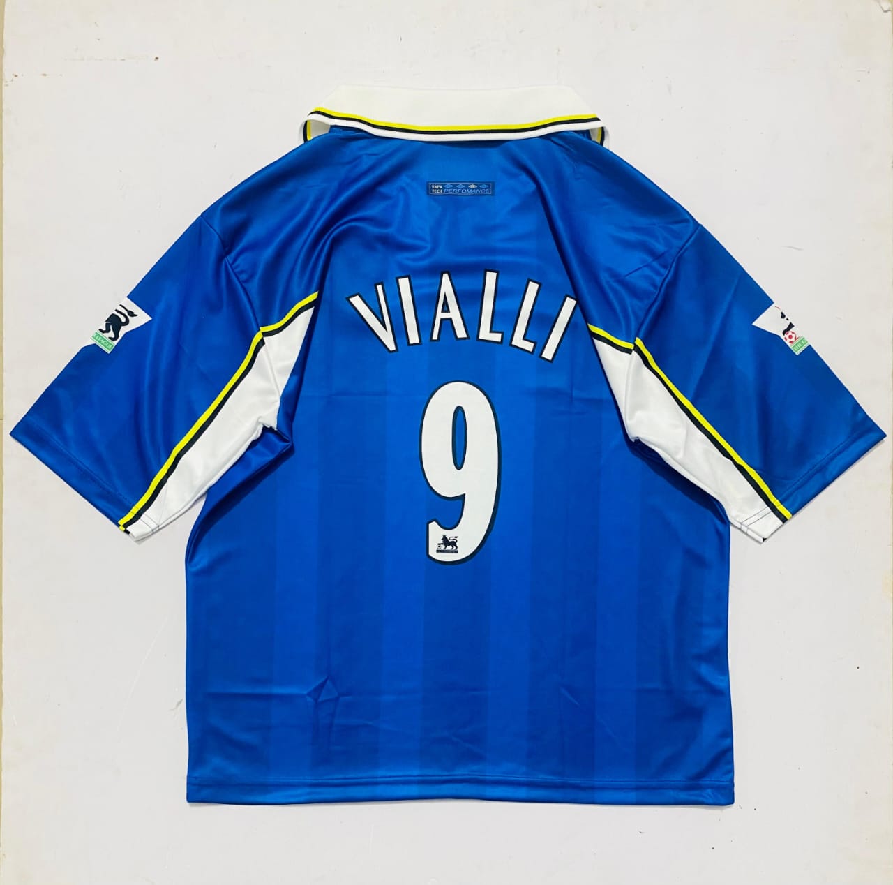 Chelsea 1997/1999 Collar Five Sleeve Embroidery Home Jersey