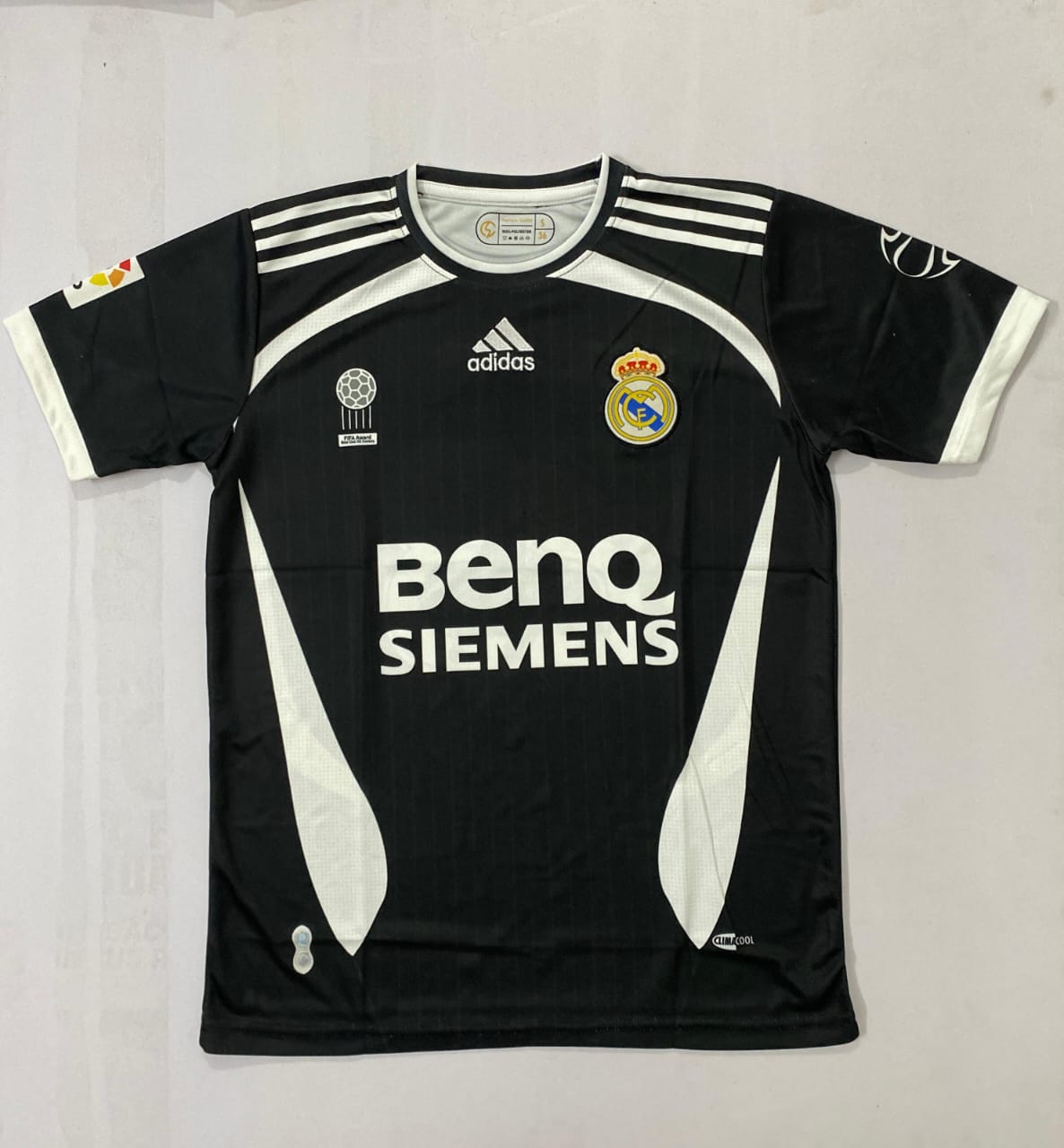 Real Madrid 2006/2007 Away Jersey Embroidery Beckham