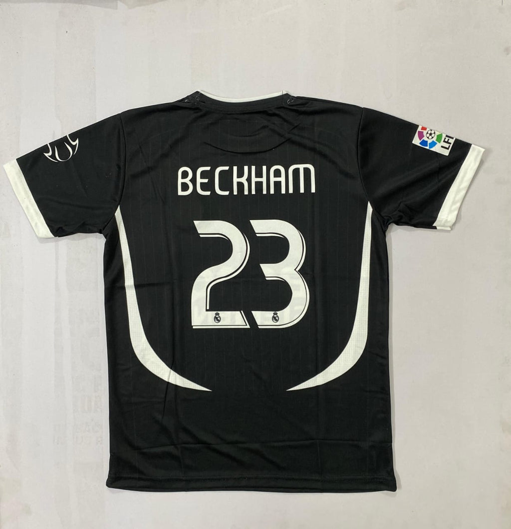 Real Madrid 2006/2007 Away Jersey Embroidery Beckham