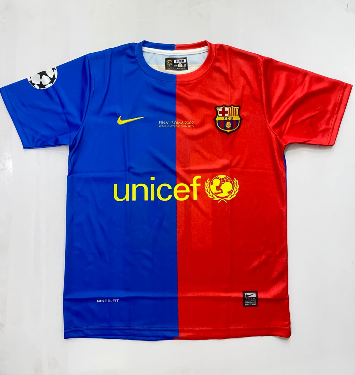 Barcelona 2009 Final Roma Edition Embroidery Jersey Messi