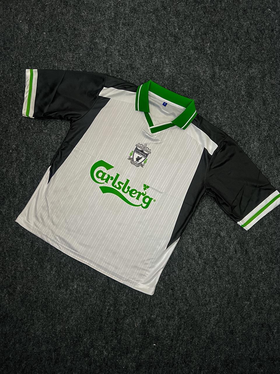 Liverpool 1993/1995 Collar Five Sleeve Away Jersey Torres