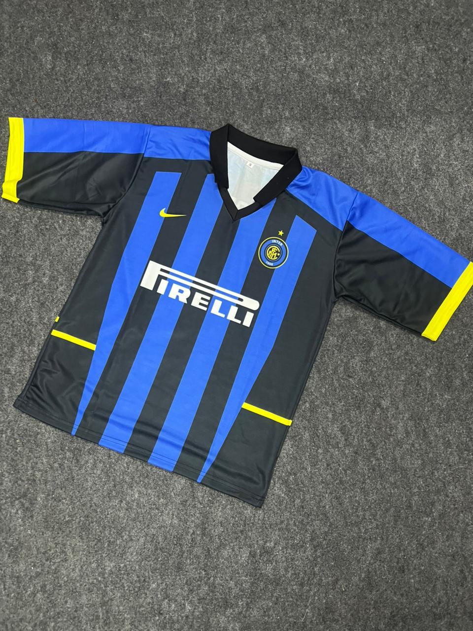 INTER MILAN 2002/03 HOME KIT COLLAR RETRO BATISTUTA