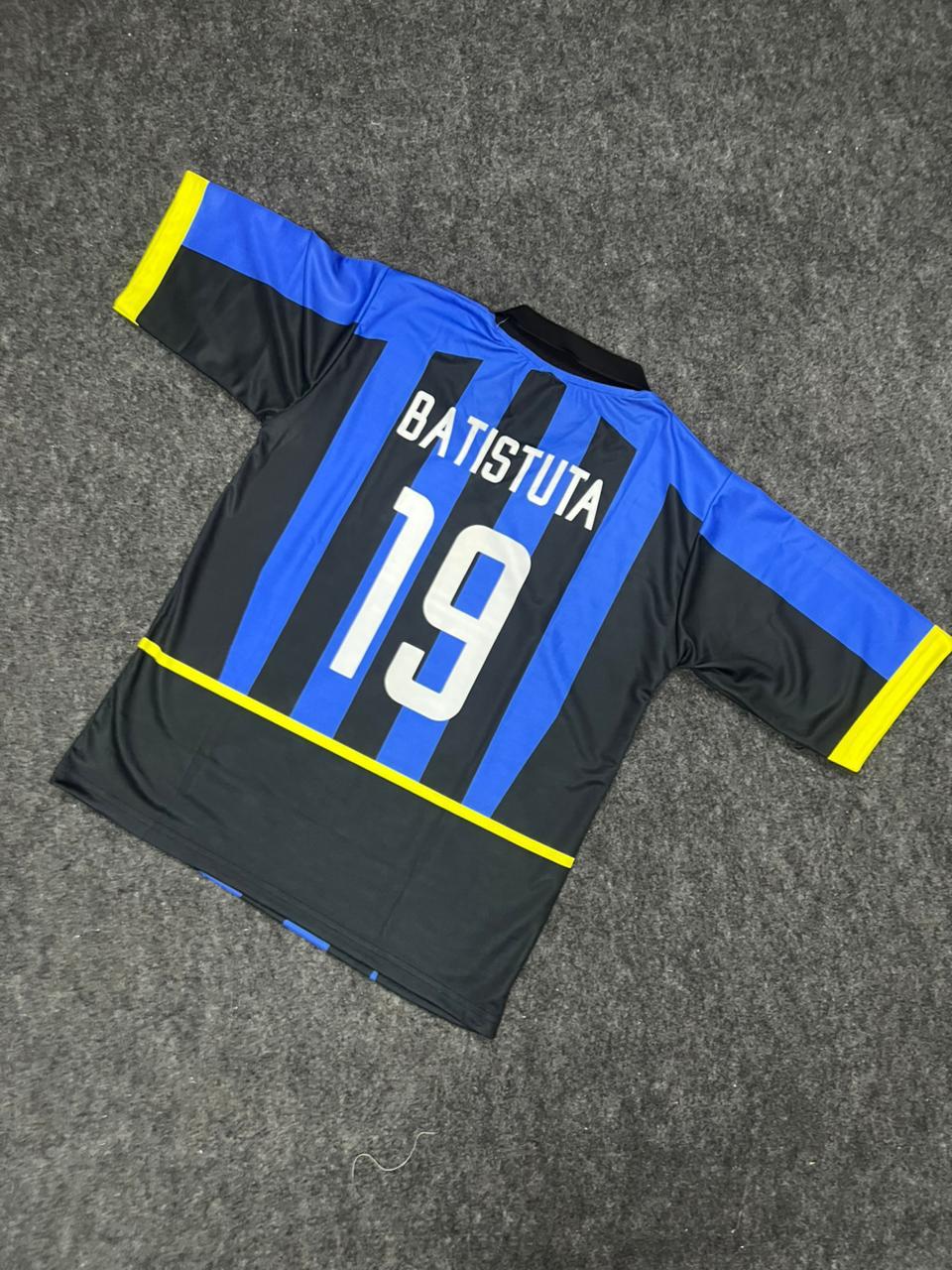 INTER MILAN 2002/03 HOME KIT COLLAR RETRO BATISTUTA