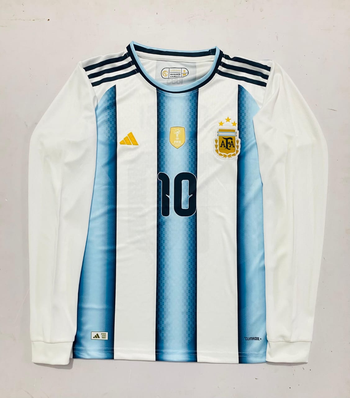 Argentina 2026 Full Sleeve Embroidery Home Jersey Messi