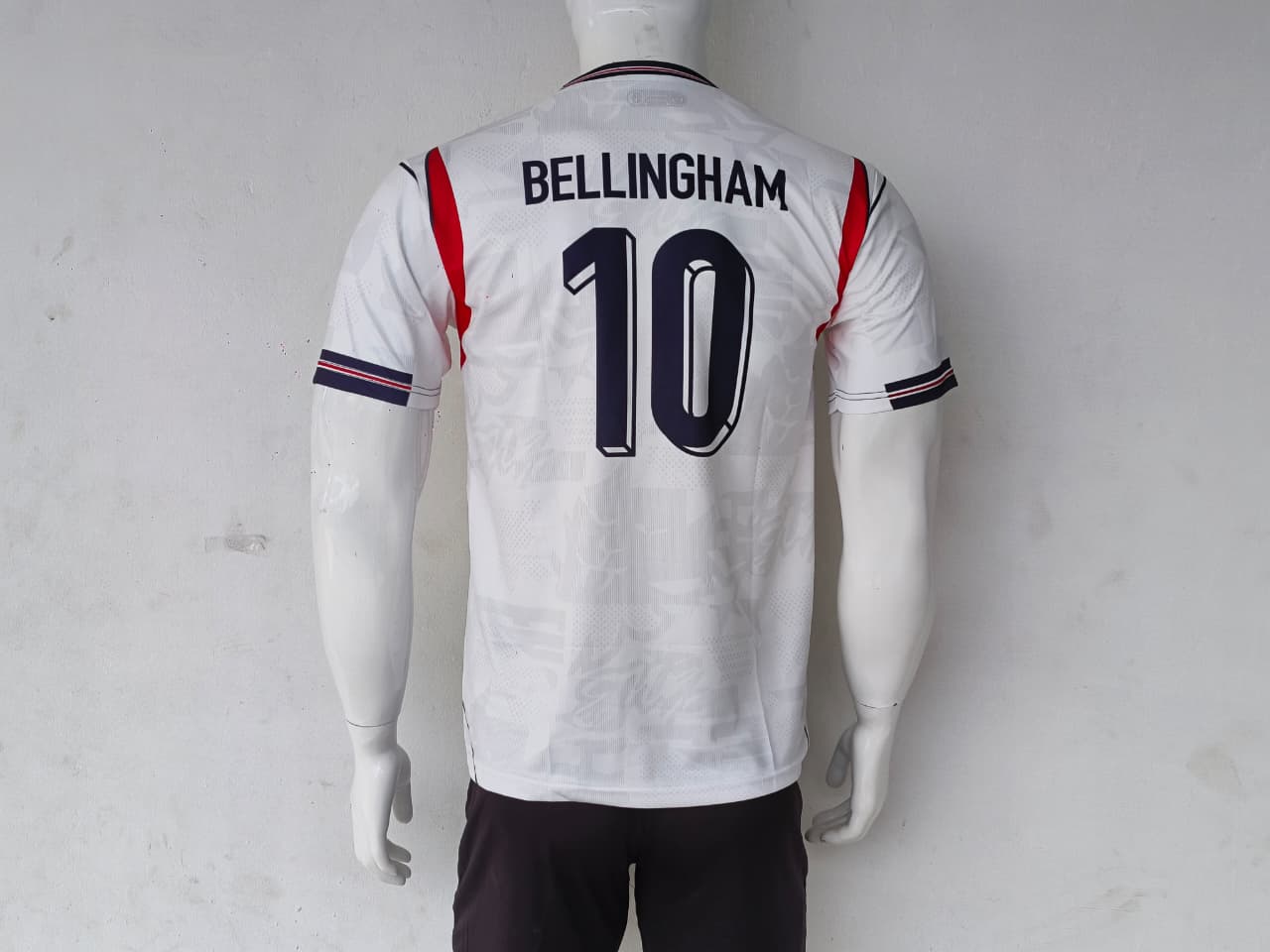 ENGLAND 2026 WORLD CUP HOME JERSEY EMBROIDERY BELLINGHAM