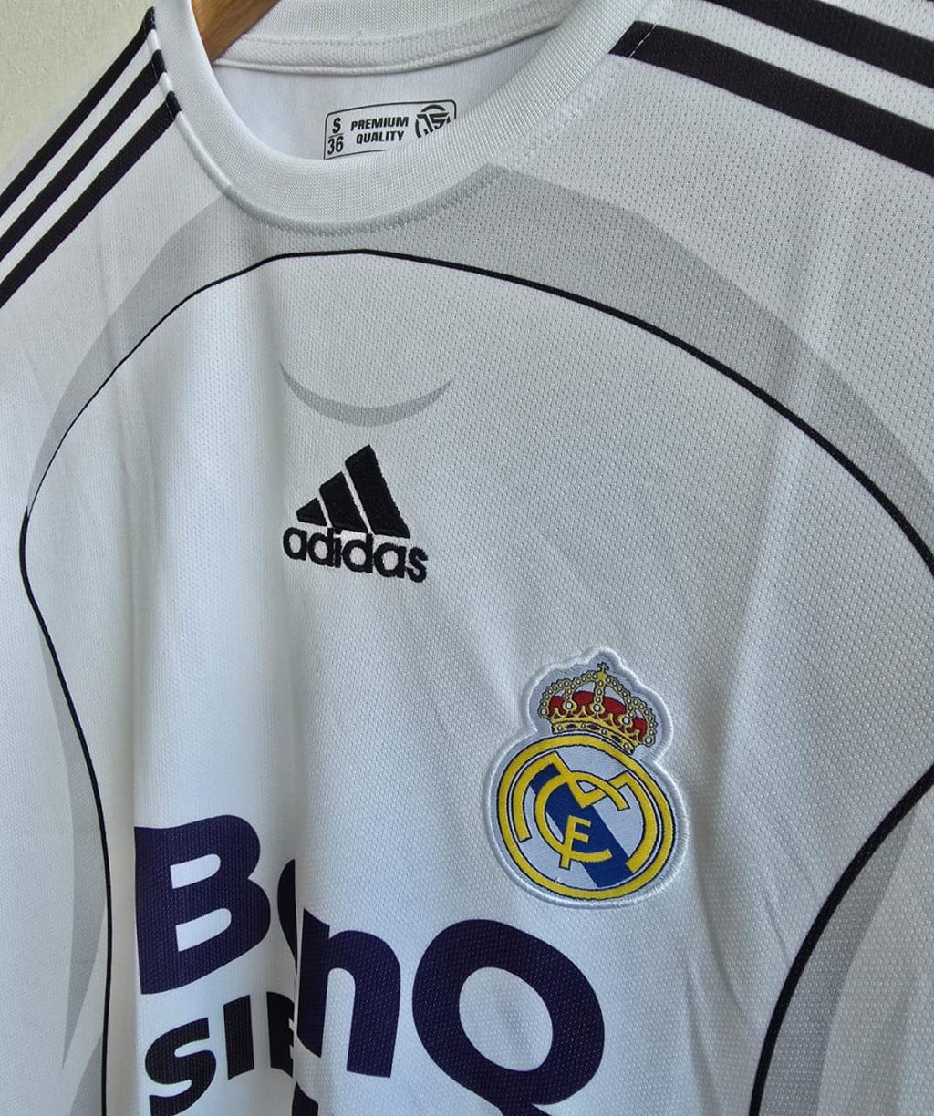 REAL MADRID 2006/2007 HOME JERSEY EMBROIDERY