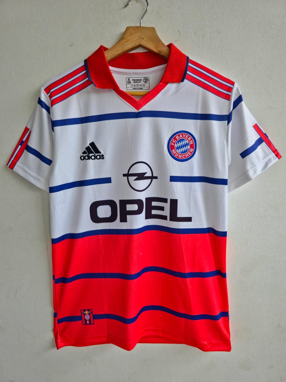 BAYERN MUNICH 1998/2000 COLLAR EMBROIDERY AWAY JERSEY