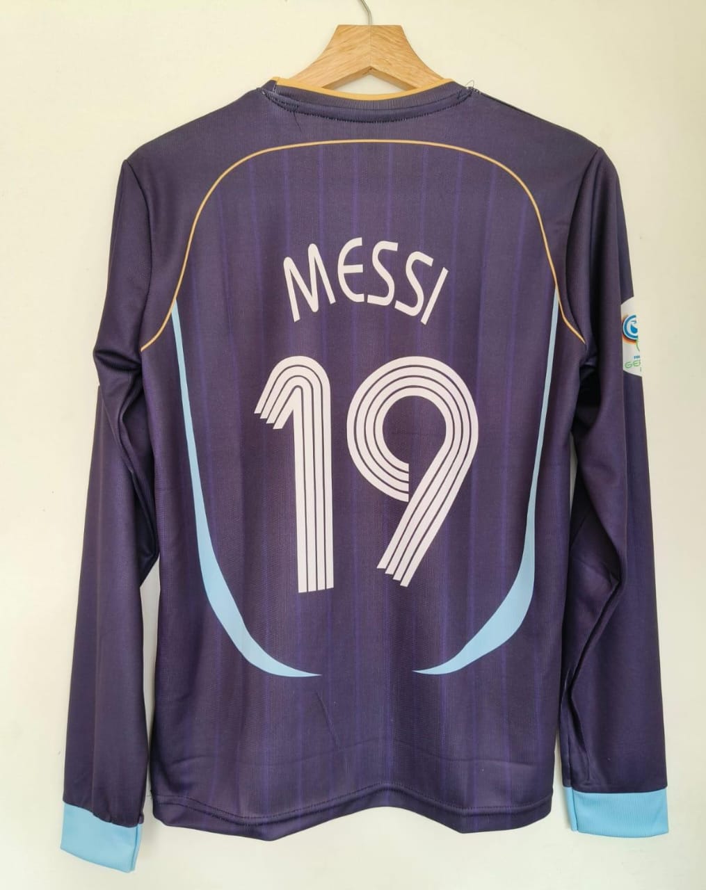 ARGENTINA 2006 FULL SLEEVE EMBROIDERY AWAY JERSEY MESSI
