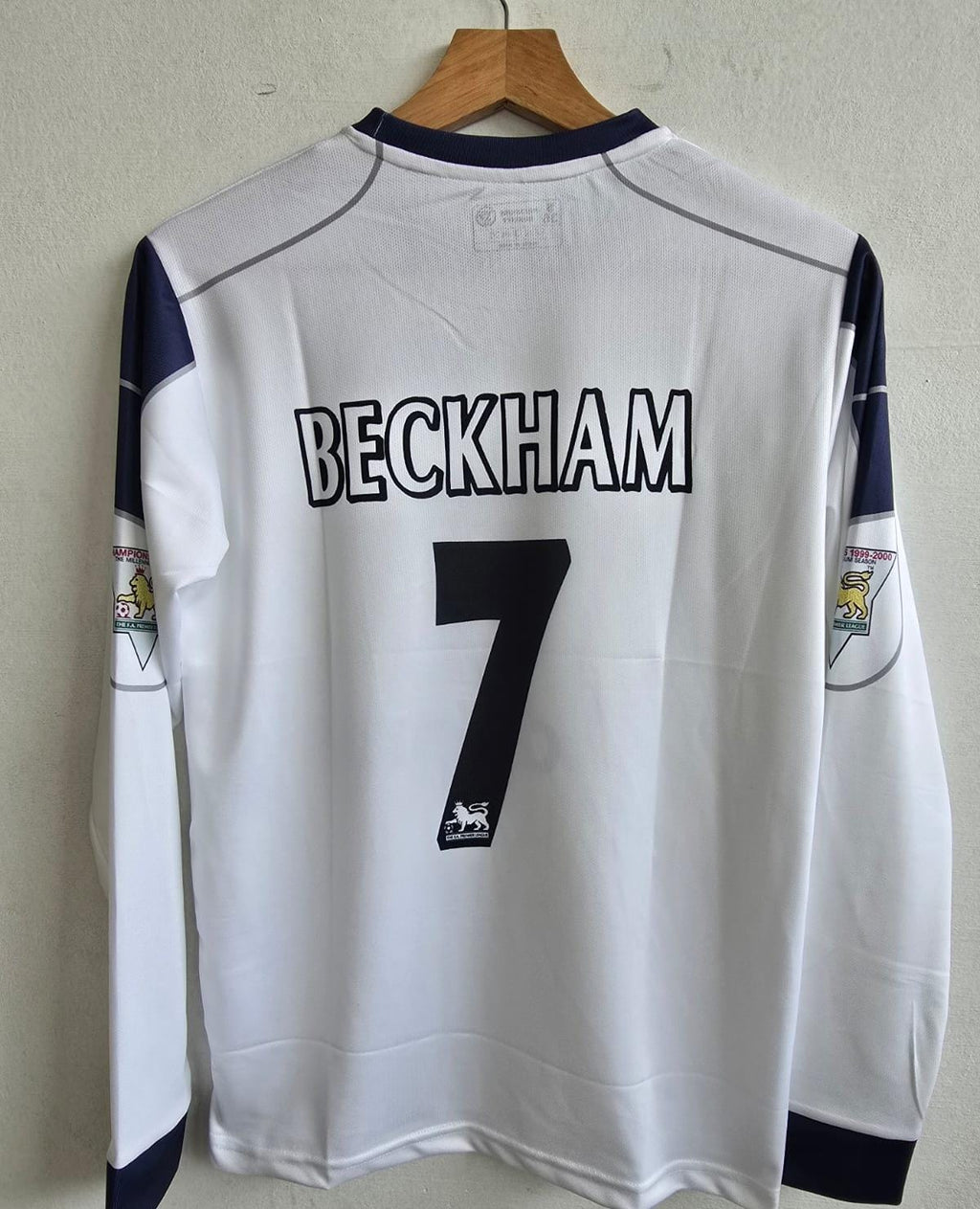 MANCHESTER UNITED 2000/2001 FULL SLEEVE EMBROIDERY AWAY JERSEY BECKHAM