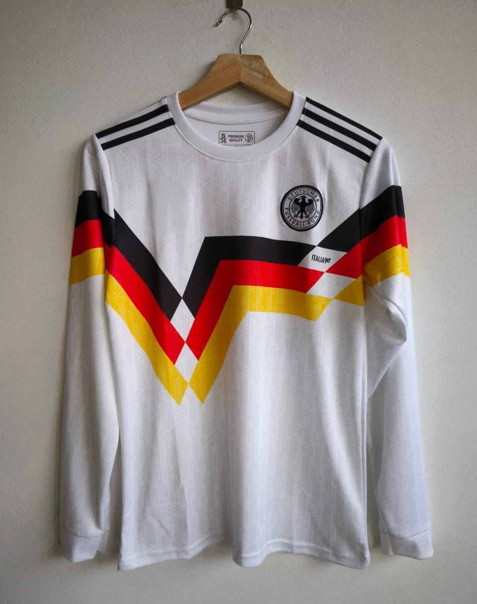 GERMANY 1990 FULL SLEEVE EMBROIDERY HOME JERSEY