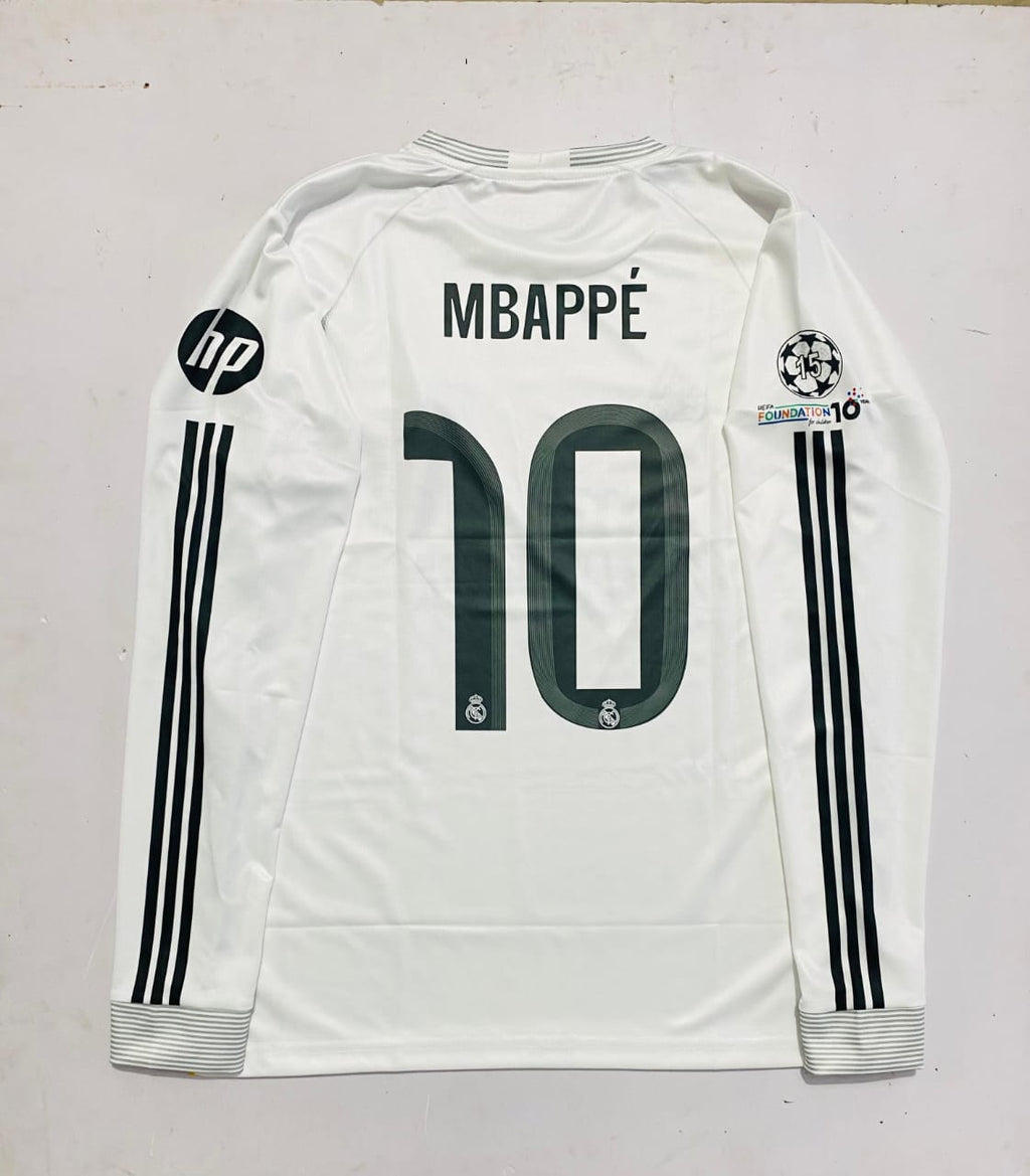 REAL MADRID 2025/2026 FULL SLEEVE EMBROIDERY MBAPPE