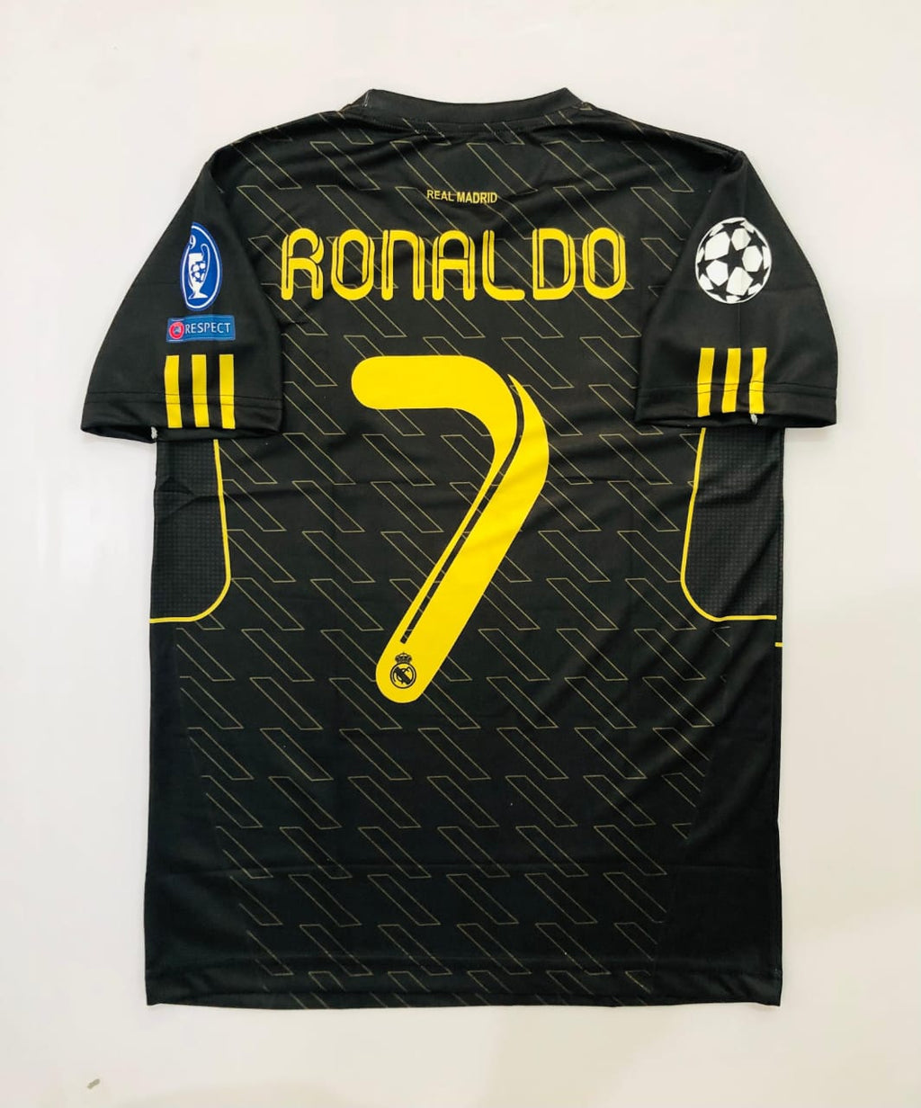 REAL MADRID 2011 - 2012 EMBROIDERY AWAY KIT RONALDO
